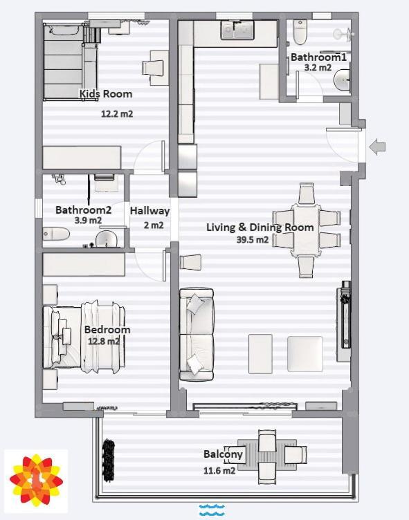 Bay View Apartment ซารานเดอ ภายนอก รูปภาพ